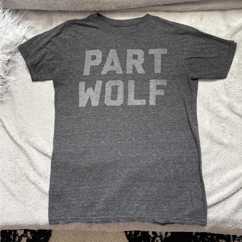 Part Wolf Unisex Grey Super Soft mens small womens medium
